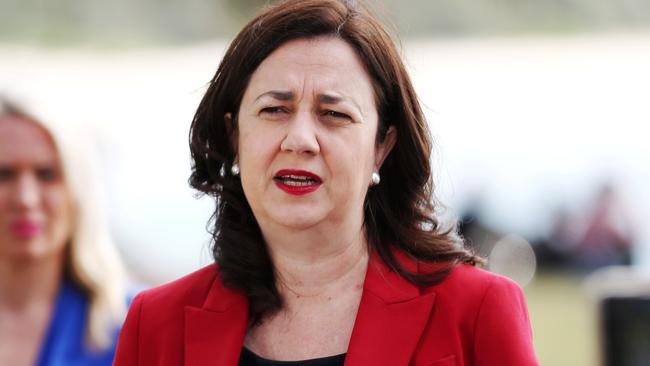 Premier Annastacia Palaszczuk says all of Greater Sydney will be banned from entering Queensland from 1am Saturday. Picture: NIGEL HALLETT