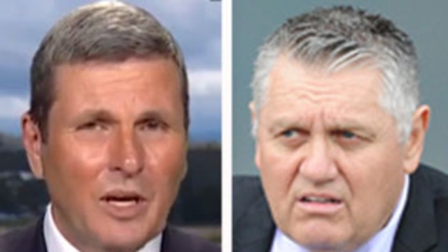 Nine's Chris Uhlmann and 2GB's Ray Hadley.