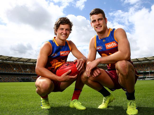 Tom Berry (left) and brother Jarrod were once teammates. Picture: Adam Head