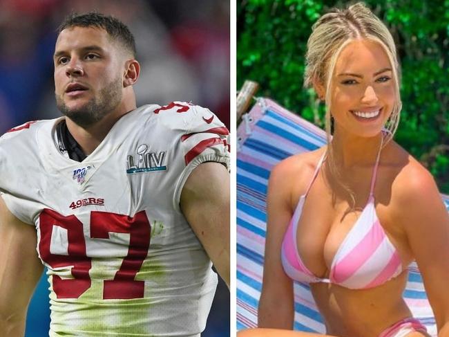 Nick Bosa and Jenna Berman.