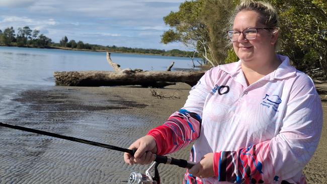 Melissa O'Mullane loves the chance to fish with other women on the Coffs Coast as part of the DPI supported first Friday Women's Fishing Group.