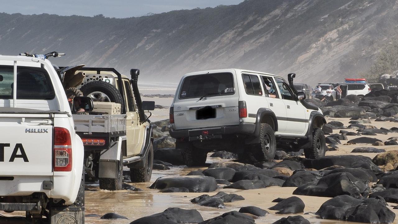 Four-wheel drive enthusiasts playing "Russian roulette" at Double Island Point. FILE PHOTO: Carey Wallis.