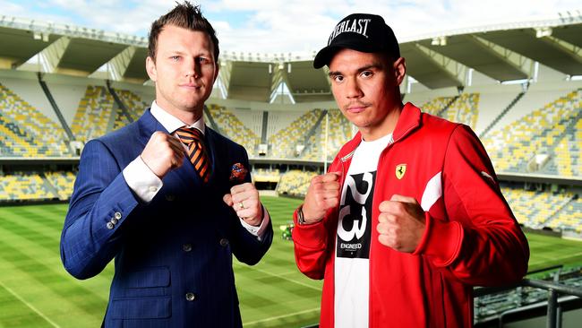 Jeff Horn and Tim Tszyu are all set for a blockbuster fight. Picture: Alix Sweeney