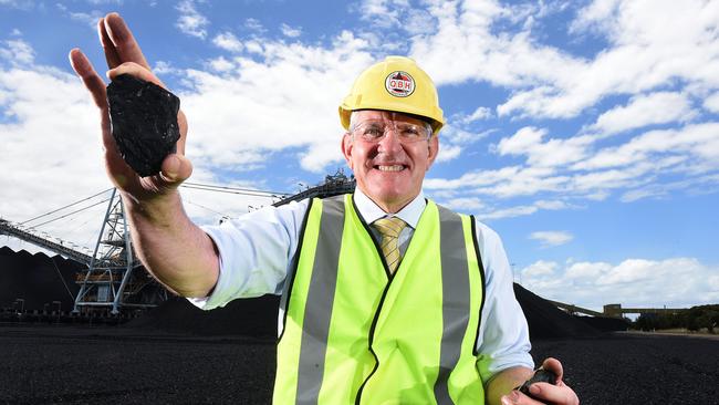 Queensland Resources Council chief Ian Macfarlane says resource exports are keeping the state’s budget in the black. Picture: AAP/John Gass