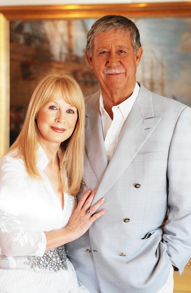 Joy Chambers pictured with husband Reg Grundy.