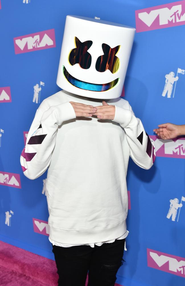 Marshmello attends the 2018 MTV Video Music Awards at Radio City Music Hall on August 20, 2018 in New York City. Picture: Mike Coppola/Getty Images for MTV