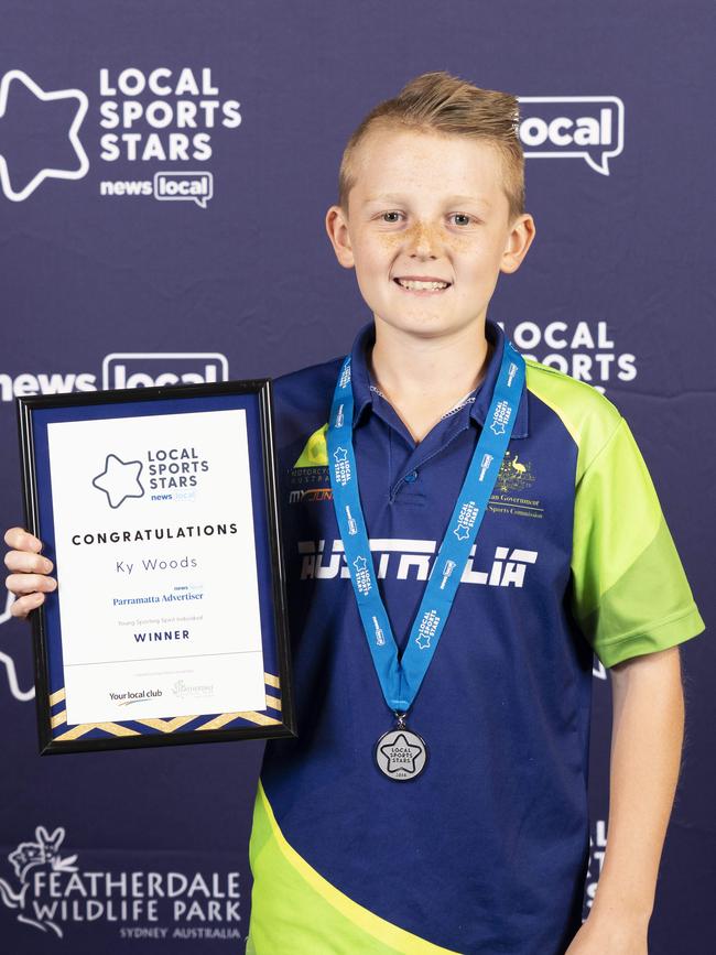 Ky Woods took out the Young Sporting Spirit-Individual award. Picture: Matthew Vasilescu.