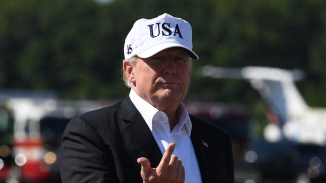 Mr Trump will spend one night in London during his UK visit. Picture: AFP/Jim Watson