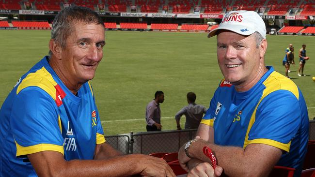 Norm Dare (left) and Rodney Eade. Picture: Glenn Hampson