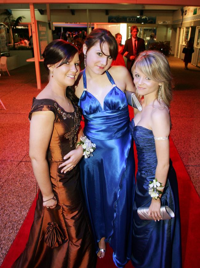Hillcrest Christian College formal held at Sea World. Rachael Melville, Samantha Dodson and Sarah Dale.
