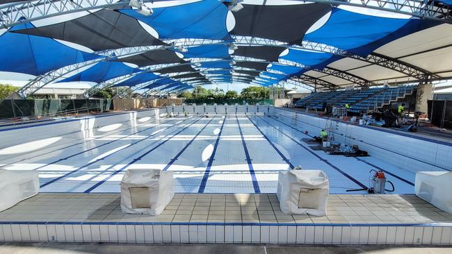 The pool is expected to open later this month after being closed for five months. Picture: Brendan Radke