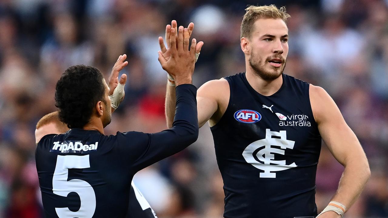 Carlton held on at the MCG. Photo: Quinn Rooney/Getty Images.