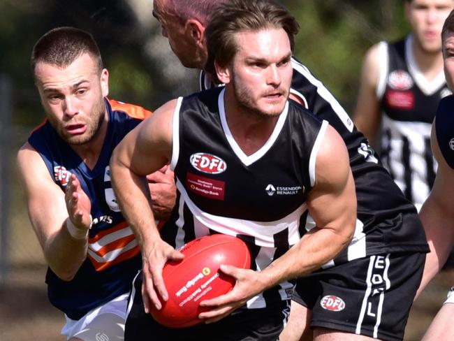 Moonee Valley star Luke Ryan in action in the EDFL. PictureL Jamie Morey