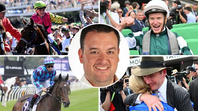 Racenet's Gilbert Gardiner breaks down the highlights and lowlights of the spring carnival, including (clockwise from top left) Knight's Choice's Melbourne Cup win, James McDonald's domination, Another Wil's amazing win for trainer Ciaron Maher and jockey Jamie Kah and Pride Of Jenni's retirement.