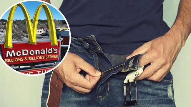 Daniel Christopher Lucas fined in Hobart Magistrates Court for urinating in McDonald's.