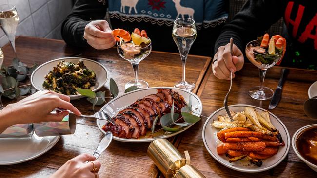 The Christmas in July menu at the Forrester’s in Surry Hills. Picture: Lauren Gray