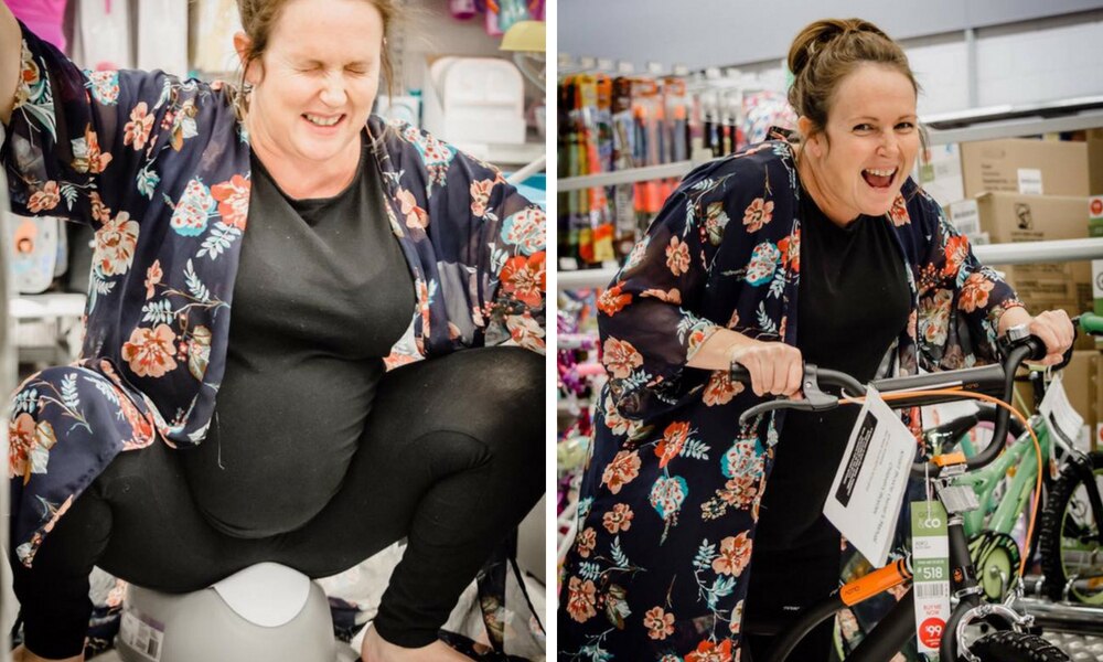 Pregnant woman goes to Kmart for maternity photoshoot Photos Kidspot