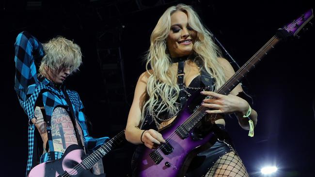 Some speculate guitarist Sophie Lloyd may have something to do with the break up, but her management denies this. Picture: Ethan Miller/Getty Images