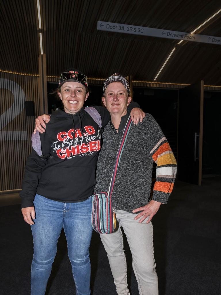 Cold Chisel The Big Five-0 tour - Kylie Cran and Heather McLeod. Picture: Caroline Tan