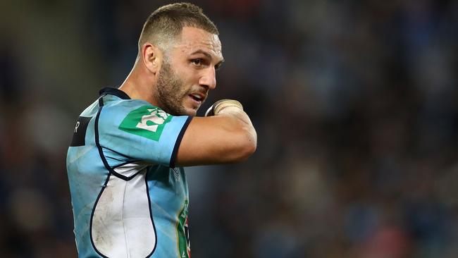 Robbie Farah in action for the Blues.