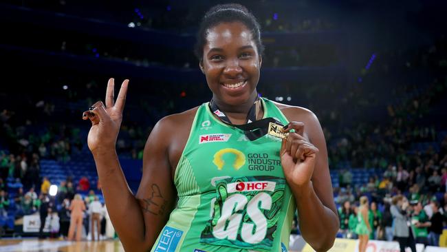 Jhaniele Fowler enjoyed success with Fever this season. Can she enjoy success over the Diamonds when they take on Jamaica? Picture: Getty Images