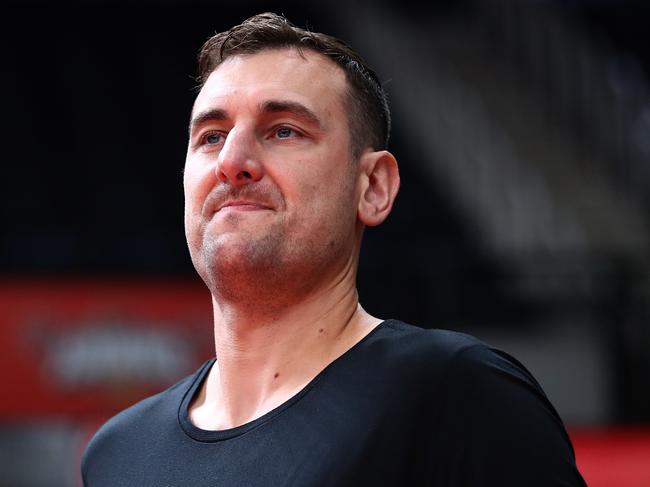 Andrew Bogut says a 12-day break before the grand final has hurt interest. Picture: Getty Images