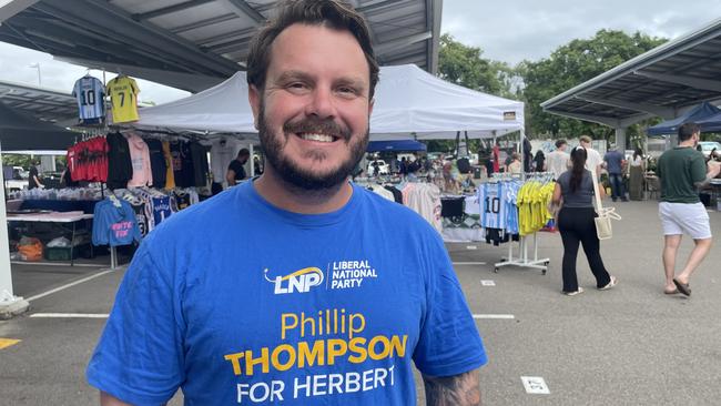 2025: Phil Thompson at Willows Markets the morning after his election win, May 4, 2025.