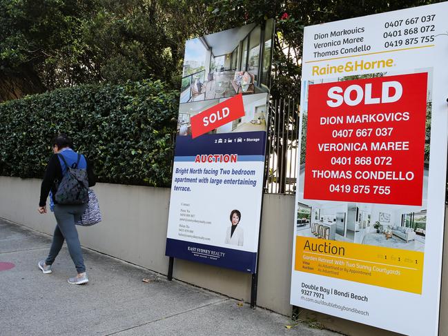 SYDNEY, AUSTRALIA - Newswire Photos -MAY 03 2023: A general view of a property listing in Bondi Beach in Sydney ahead of next weeks Budget announcement. Picture: NCA Newswire / Gaye Gerard