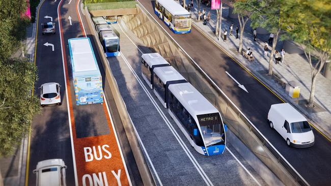 A draft vision for one of the city’s busiest bus thoroughfares, which outlines plans to transform the century-old Adelaide Street transport corridor into a world-class transit boulevard.