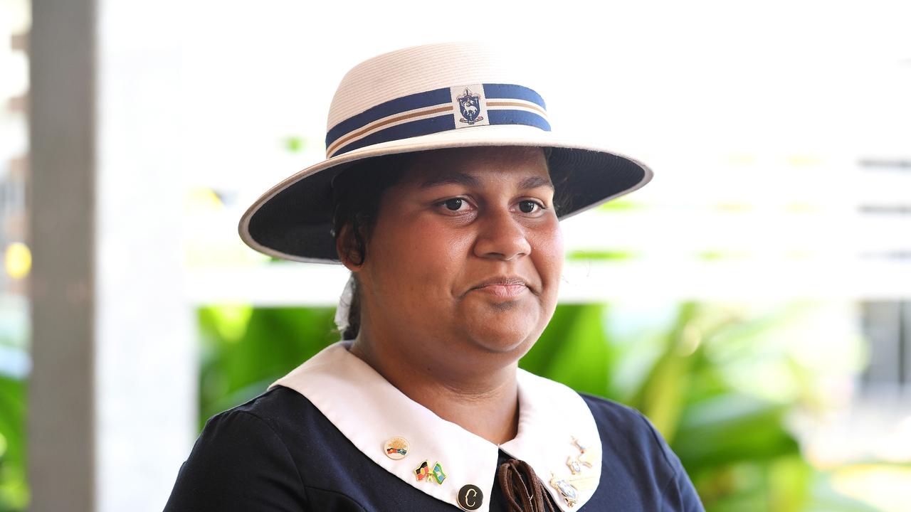 The Cathedral School student, Carriage Nallajar, 18, has been a patient at the TUH for10 years with rheumatic heart disease, at the announcement of the launch of Townsville University Hospital's equity strategy. Picture: Shae Beplate.