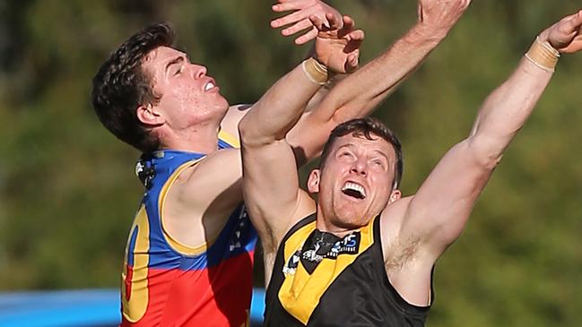 Mulwala Lions’ Jack Sutherland kicked 17 goals against Rumbalara on the weekend in a 202-point win. Picture: Yuri Kouzmin