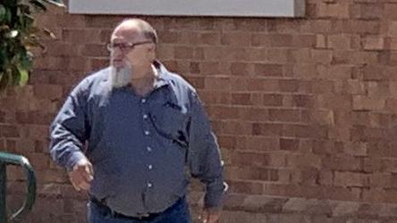 James Justin Wickmann leaves Gympie District Court after pleading guilty to producing marijuana.