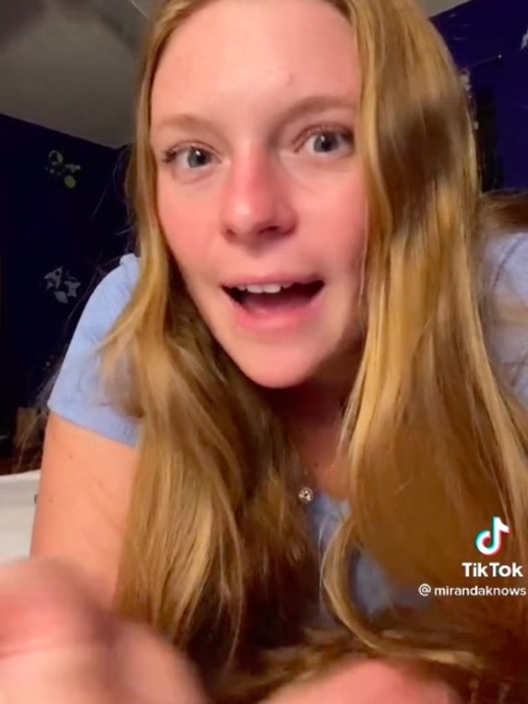 She went viral for asking the question on TikTok. Picture: TikTok/@mirandaknows