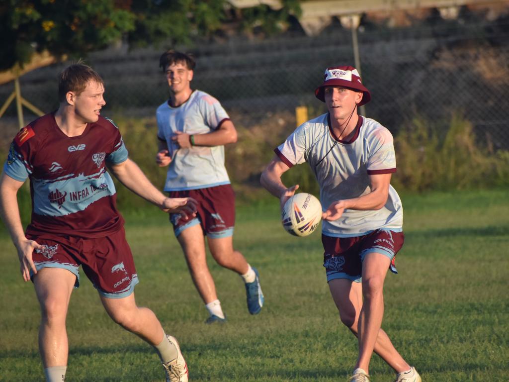 CQ Capras under-19 squad at a pre-season training session at Kettle Park, Rockhampton, on December 18, 2024.