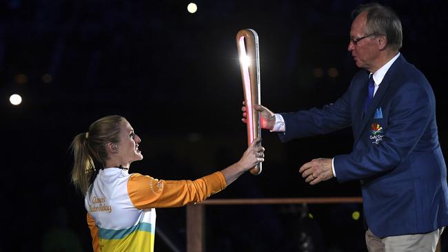 Pearson was aware she wasn’t competing while at the opening ceremony.