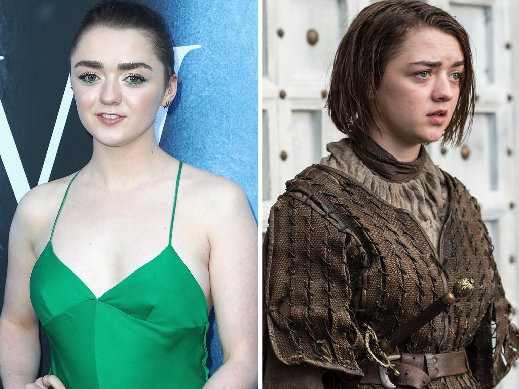 Maisie Williams as character Arya Stark. Picture: Getty/HBO