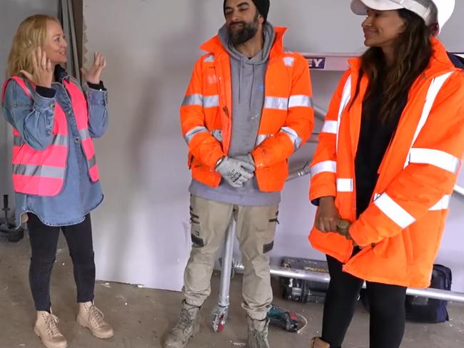 Shelley and Scott listen as Ankur and Sharon try and keep up the pretence that they created a perfect wine blend through skills alone. Picture: Supplied: nine