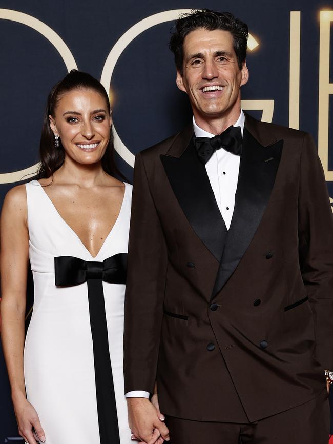 Rebecca Harding and Andy Lee at the Logie Awards. Picture: Sam Tabone