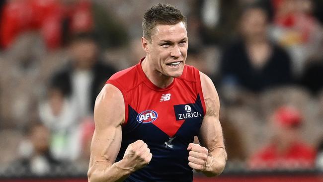 Melbourne forward Tom McDonald has signed a contract extension until the end of 2024. Picture: Quinn Rooney / Getty Images