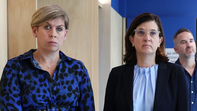 North Melbourne chief executive Jennifer Watt and president Dr Sonja Hood. Picture: Mark Stewart