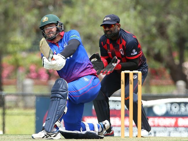 VTCA: Kristian Dixon hits out for Keilor. Picture: Hamish Blair