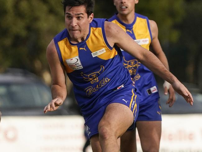 EFL Premier Division: Noble Park v Doncaster East at Pat Wright Snr Oval. JLachlan Mcdonnell - Noble Park. Picture: Valeriu Campan