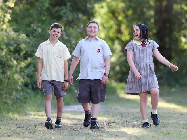 Toby Martin could be happier to return to school. Picture: Sue Graham