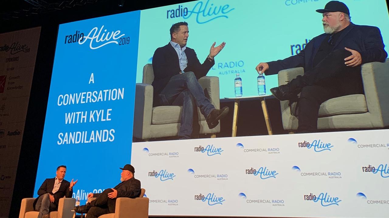 Kyle Sandilands at Australian Commercial Radio Conference in Brisbane.