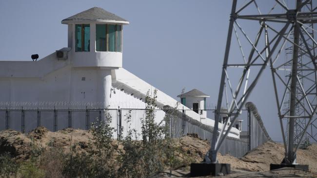 This is believed to be a re-education camp where mostly Muslim ethnic minorities are detained, in China's Xinjiang region. Picture: AFP