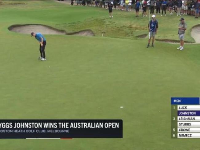 Ryggs Johnston wins the Australian Open!