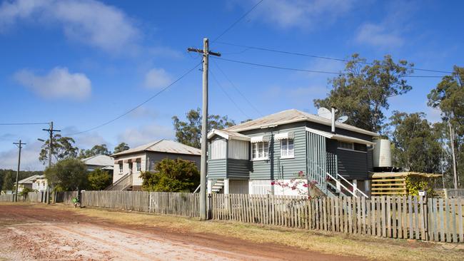 Houses at Allies Creek, 76km south of Mundubbera. Picture: Lachie Millard