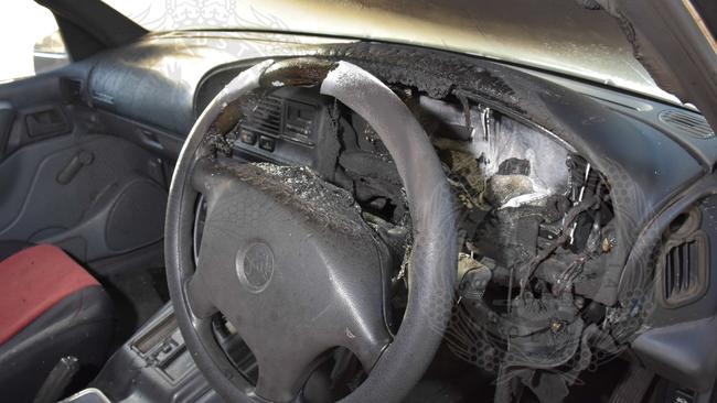 The interior of Mr McLean’s car. Picture: SA Police