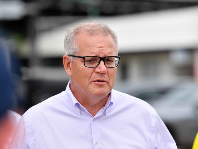 Scott Morrison unveiled the $38bn ADF boost on Thursday. Picture: Patrick Woods.