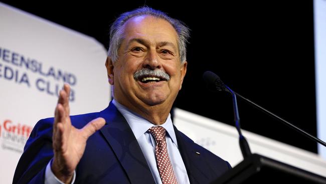 Andrew Liveris revealed his bold plans for the Games on Wednesday. Picture: David Clark